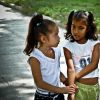 two girls walking  - trinidad